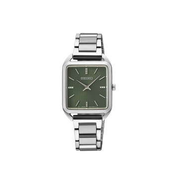 SEIKO Womens Green Dial Steel Bracelet