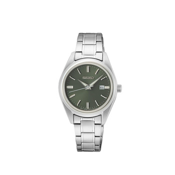 SEIKO Womens Green Dial Steel Bracelet