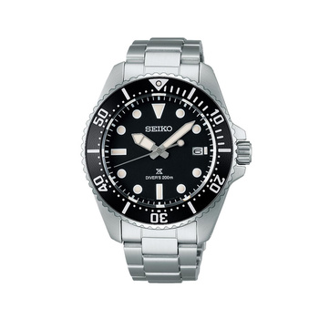 SEIKO Prospex Solar Diver's 200 Chronograph Black Dial Steel