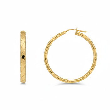 Σκουλαρίκια Κ9 χρυσά