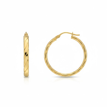 Σκουλαρίκια Κ9 χρυσά