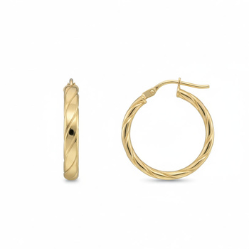 Σκουλαρίκια Κ9 χρυσά