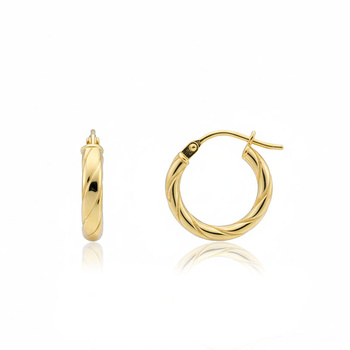 Σκουλαρίκια Κ9 χρυσά