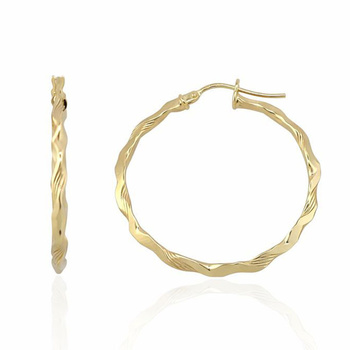 Σκουλαρίκια Κ9 χρυσά