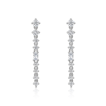 Σκουλαρίκια από ασήμι 925 με ζιργκόν