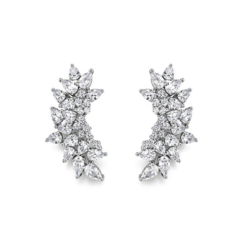 Σκουλαρίκια από ασήμι 925 με ζιργκόν