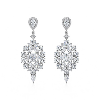 Σκουλαρίκια από ασήμι 925 με ζιργκόν