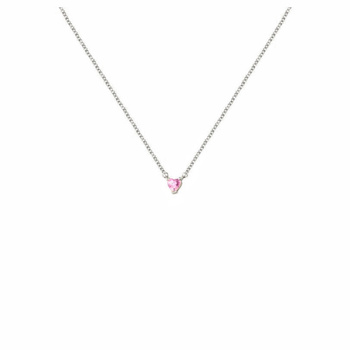 Κολιέ καρδιά από ορείχαλκο με ζιργκόν