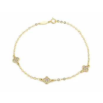 Βραχιόλι Κ9 χρυσό με ζιργκόν