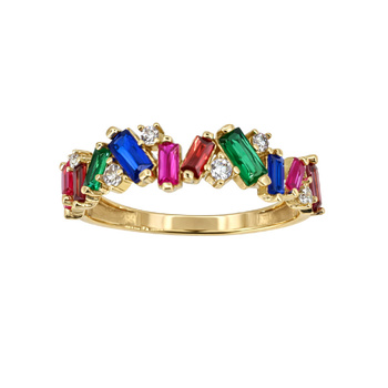 Δαχτυλίδι Κ14 χρυσό με ζιργκόν