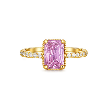 Δαχτυλίδι Κ14 χρυσό με ζιργκόν