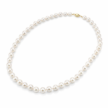 Κολιέ Κ18 χρυσό με μαργαριτάρια Akoya