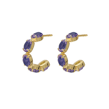 Σκουλαρίκια από ασήμι 925 με πέτρες Swarovski