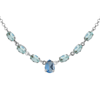 Κολιέ από ασήμι 925 με πέτρες Swarovski