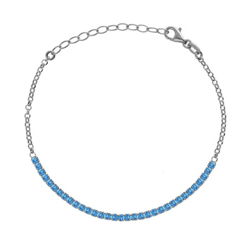 Βραχιόλι από ασήμι 925 με πέτρες Swarovski