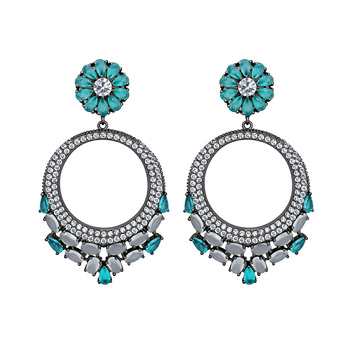 Σκουλαρίκια από ασήμι 925 με πέτρες