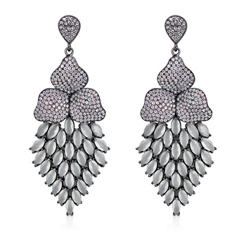 Σκουλαρίκια από ασήμι 925 με πέτρες