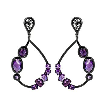 Σκουλαρίκια από ασήμι 925 με πέτρες