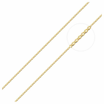 Αλυσίδα λαιμού «Σπίγγα αραιή 1» Κ9 χρυσή (50 cm)