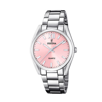 FESTINA Women's Pink Stainless Steel Watch Bracelet