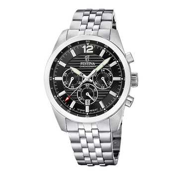 FESTINA chronograph black dial & bracelet