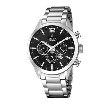 FESTINA chronograph black dial & bracelet