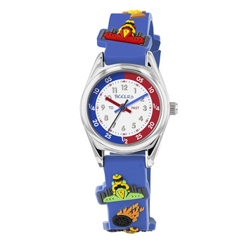 Tikkers 3D Racing Car Blue Strap Time Teacher Watch