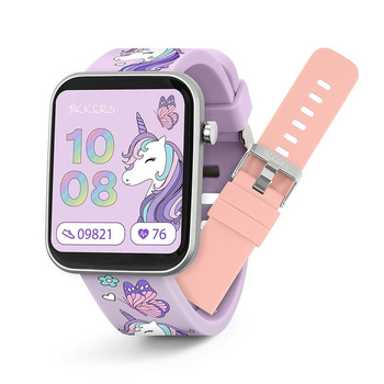 Tikkers Kids Series 13 Smart Purple Unicorn Interchangeable Strap Watch