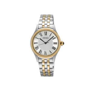 SEIKO Womens Silver Dial Two-Tone Steel Bracelet